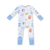 Future Scientist on Blue Bamboo Viscose Zipper Romper