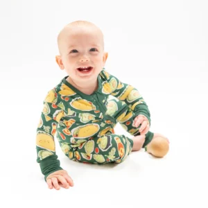 Angel Dear Happy Tacos Bamboo Viscose Zipper Romper