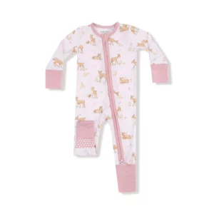 Angel Dear Little Fawn Bamboo Viscose Zipper Romper