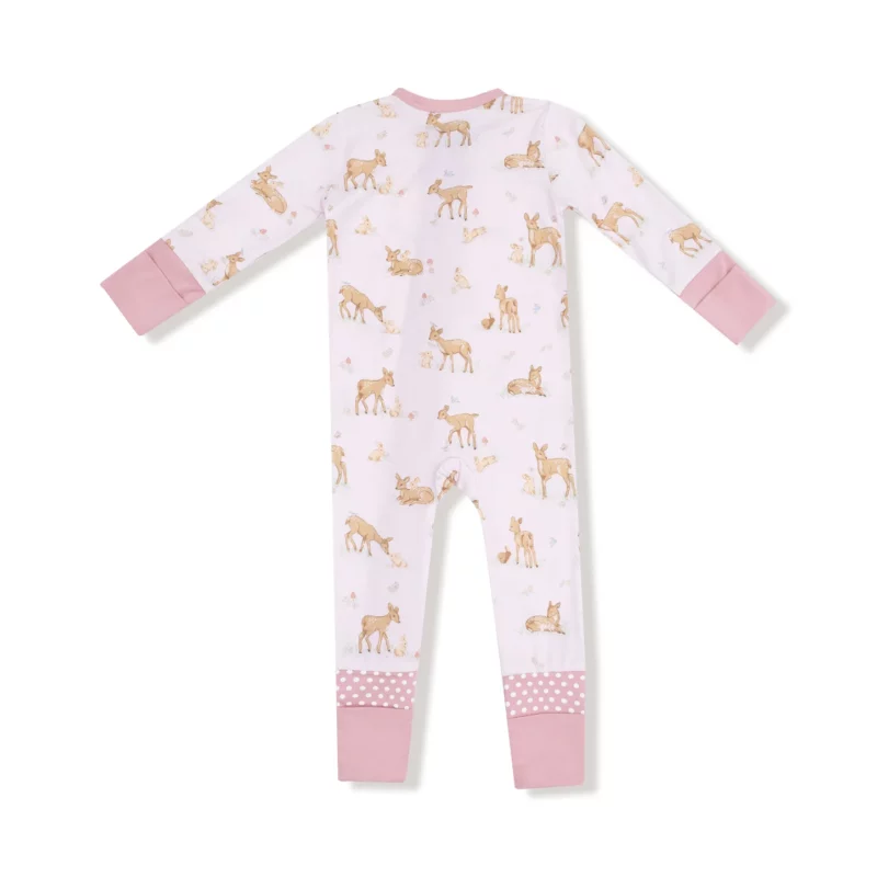 Little Fawn Bamboo Viscose Zipper Romper from Angel Dear