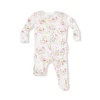 Floral Owl Families Bamboo Viscose Ruffle Zipper Footie from Angel Dear