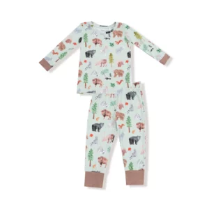 Angel Dear American Woodland Animals Bamboo Viscose Loungewear Set