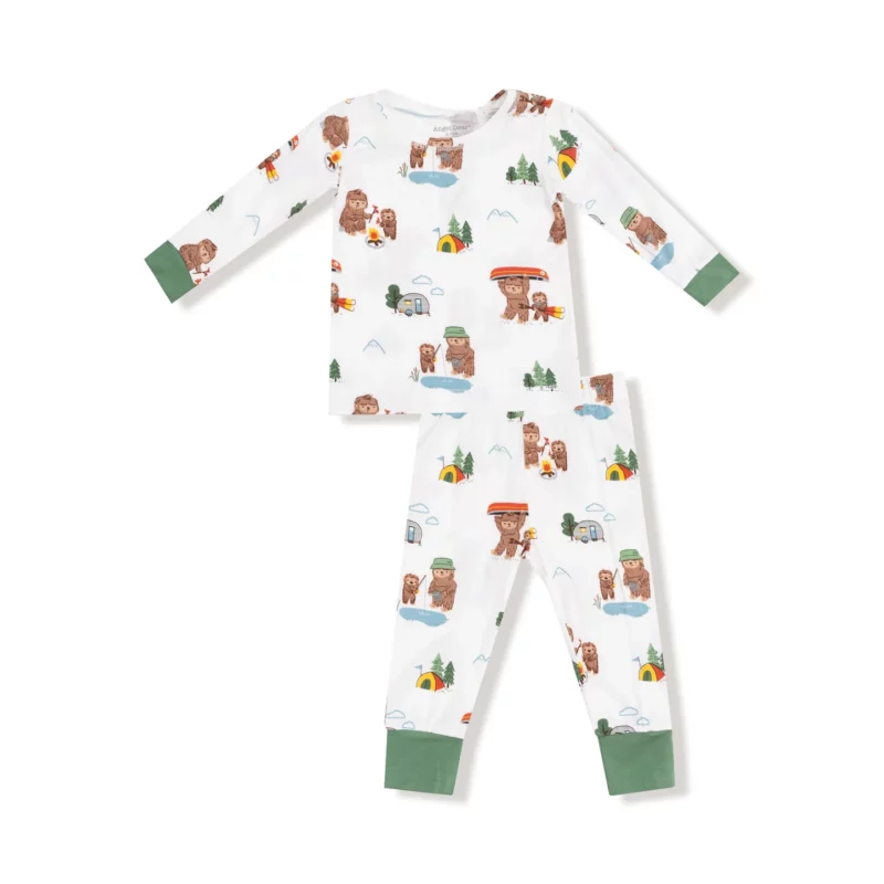 Bigfoot Camping Bamboo Viscose Loungewear Set from Angel Dear