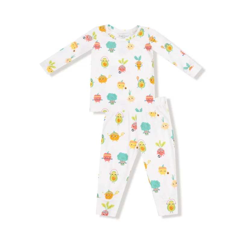 Angel Dear Crunch Munch Veggie Sports Bamboo Viscose Loungewear Set