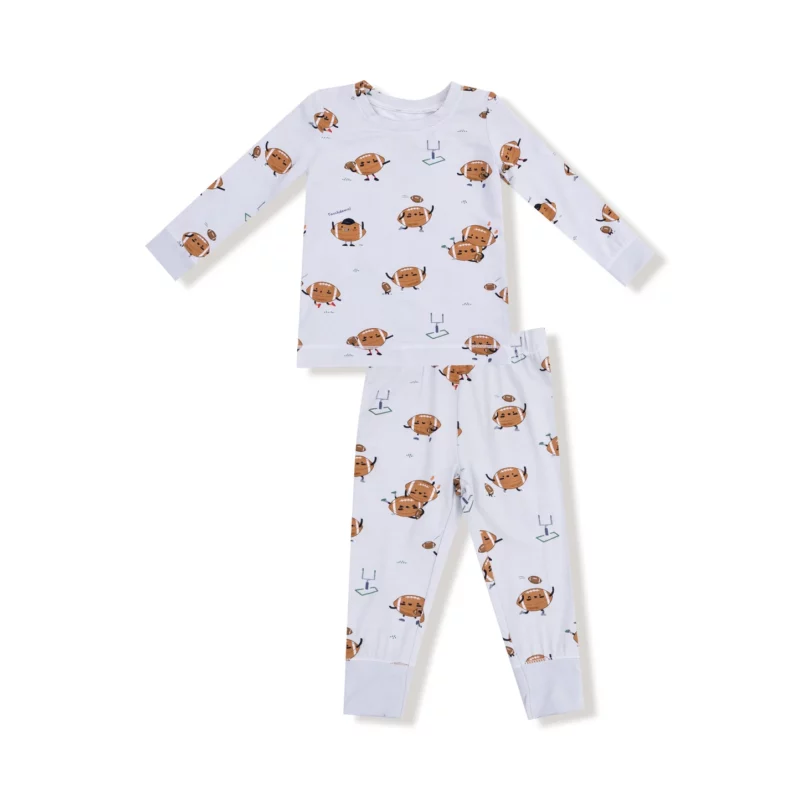 Footballs Playing Football Bamboo Viscose Loungewear Set from Angel Dear
