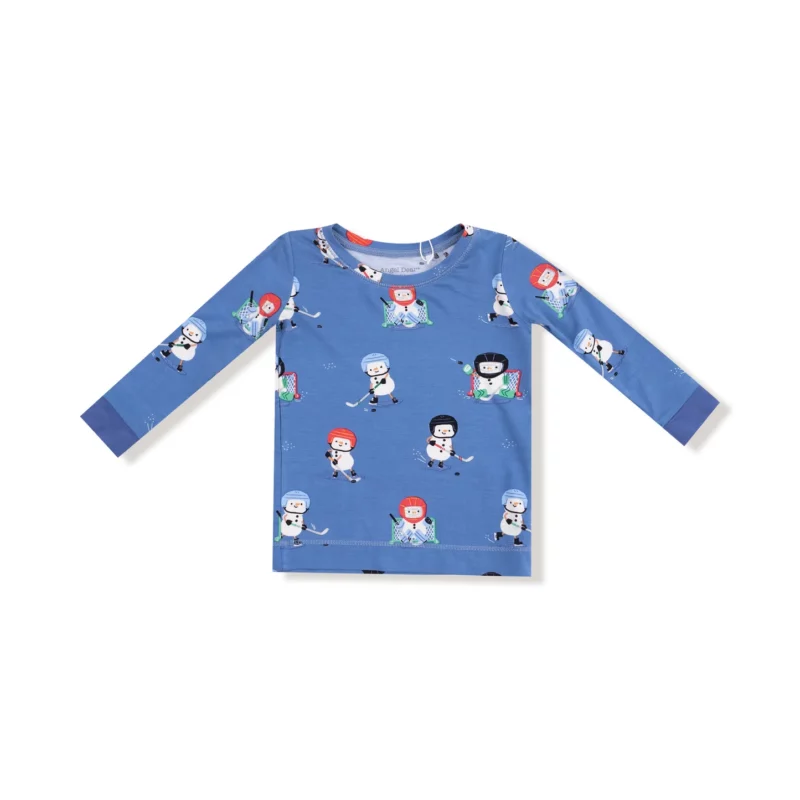 Snow Folks Ice Hockey Bamboo Viscose Loungewear Set from Angel Dear