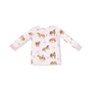 Horses on Pink  Bamboo Viscose Loungewear Set