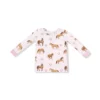 Horses on Pink  Bamboo Viscose Loungewear Set from Angel Dear