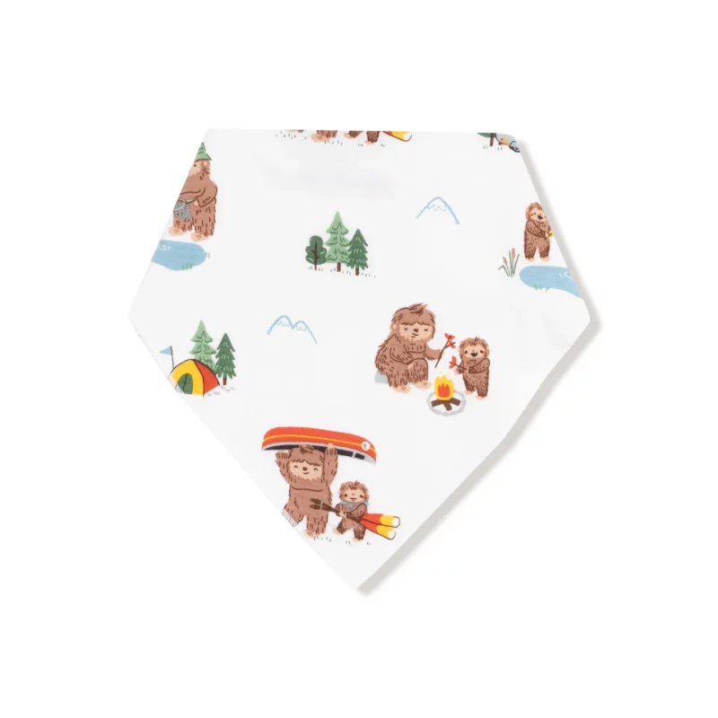 Angel Dear Bigfoot Camping Bamboo Viscose Bandana Bib