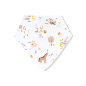 Angel Dear Farm Sounds Bamboo Viscose Bandana Bib