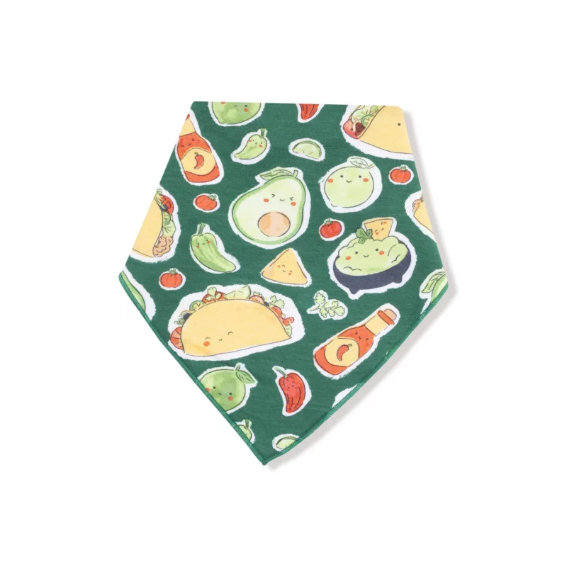 Angel Dear Happy Tacos Bamboo Viscose Bandana Bib