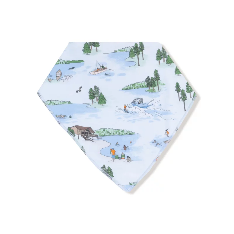 Angel Dear Lake Life Bamboo Viscose Bandana Bib