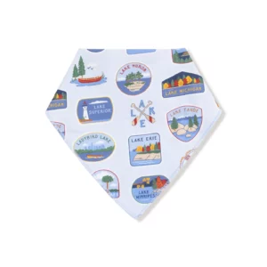 Angel Dear Lake Stickers Bamboo Viscose Bandana Bib
