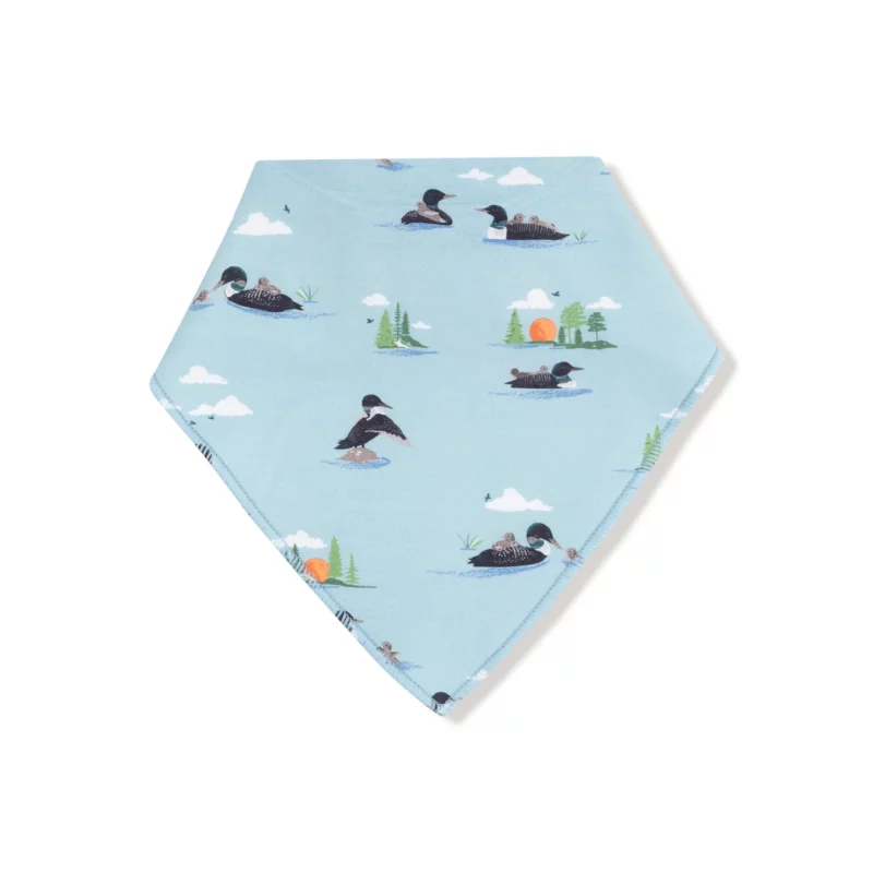 Angel Dear Loons Bamboo Viscose Bandana Bib