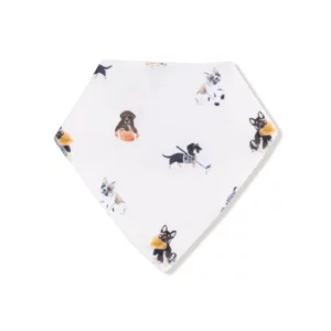 Angel Dear Sporty Puppies Bamboo Viscose Bandana Bib