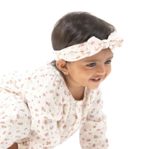 Angel Dear Carrie Floral Muslin Knot Headband