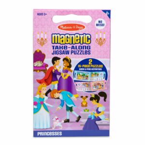 Melissa & Doug Take Along Magnetic Jigsaw Puzzles Princesses