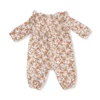 Prairie Calico Bamboo Viscose Ruffle Sleeve Romper from Angel Dear
