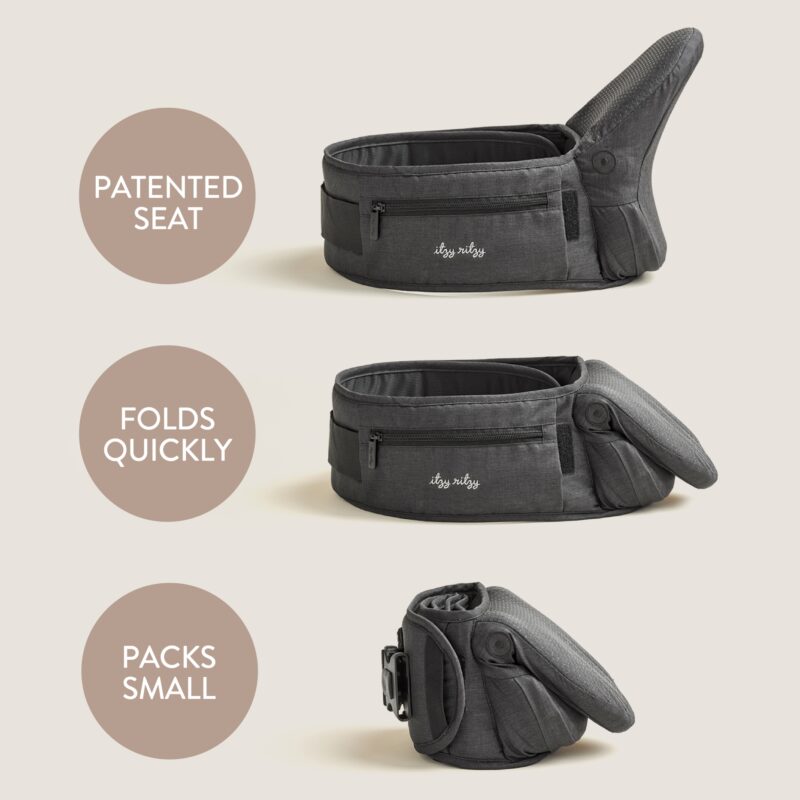 Itzy Ritzy Itzy Hold & Fold - Hip Seat Carrier Baby Carriers
