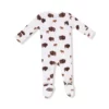 Bison Bamboo Viscose Waffle Zipper Footie from Angel Dear
