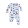 Angel Dear Lake Stickers Bamboo Viscose Zipper Footie
