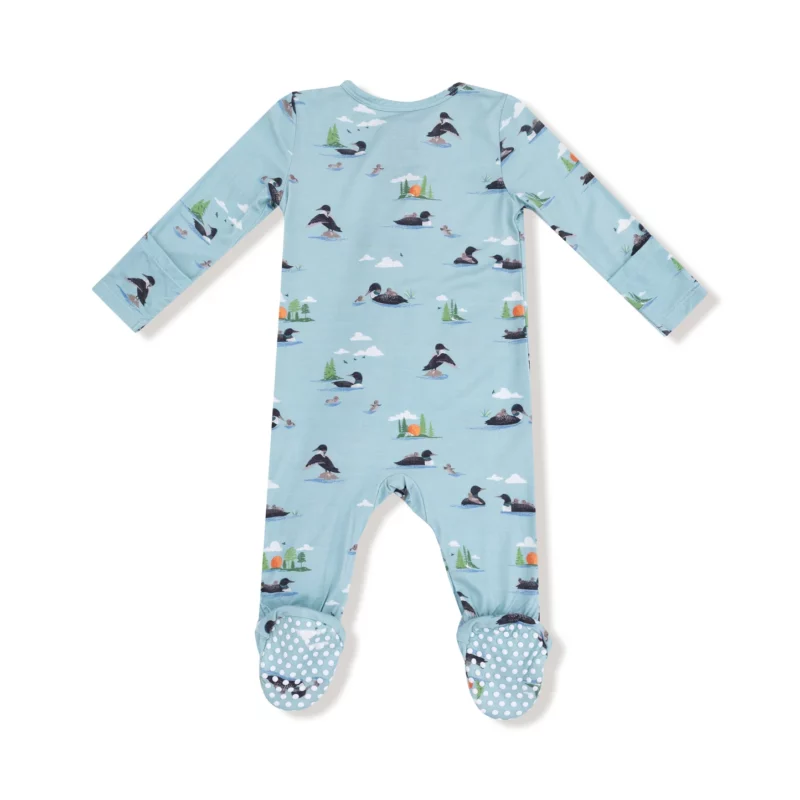 Loons Bamboo Viscose Zipper Footie