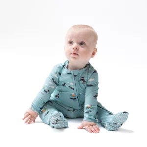 Angel Dear Loons Bamboo Viscose Zipper Footie