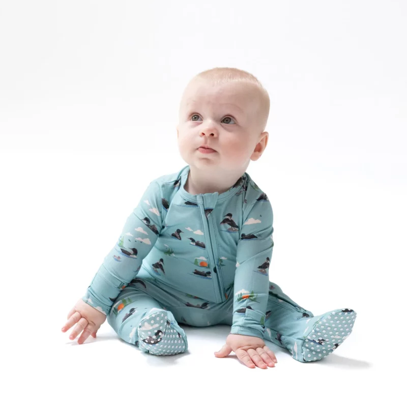 Angel Dear Loons Bamboo Viscose Zipper Footie