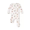 Tiny Acorns Ribbed Modal Zipper Footie from Angel Dear