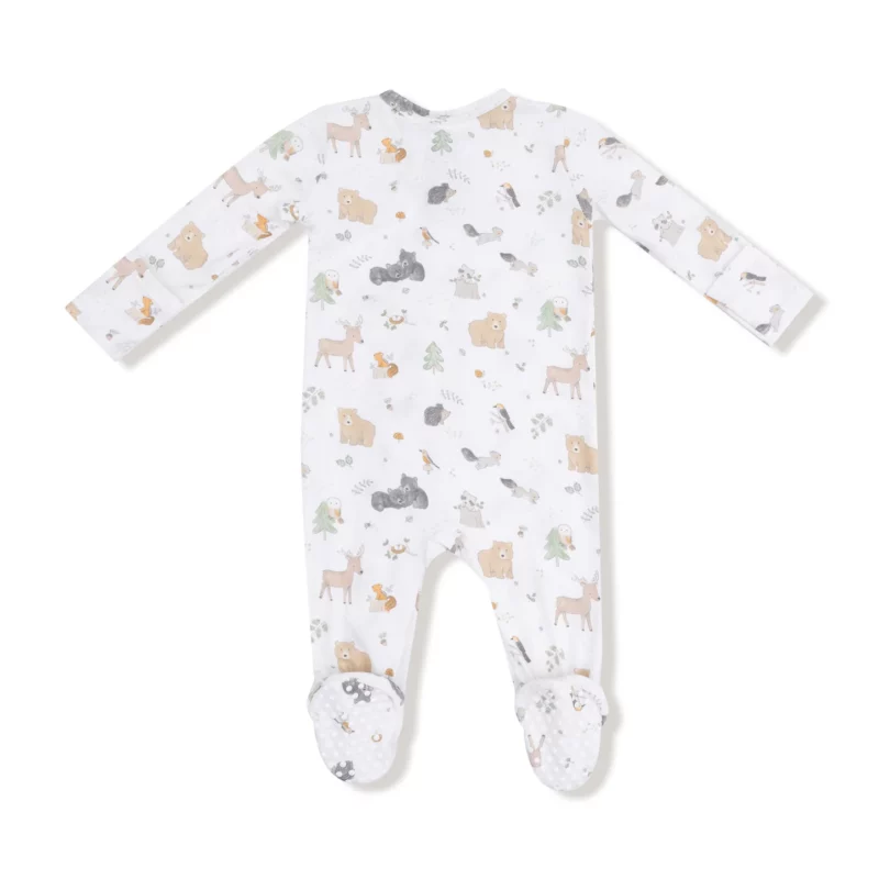Woodland Babies Bamboo Viscose Zipper Footie