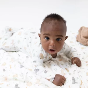 Angel Dear Woodland Babies Bamboo Viscose Zipper Footie