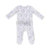 Country Girl Floral Bamboo Viscose Zipper Ruffle Footie from Angel Dear