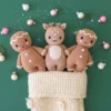 cuddle+kind Baby Gingerbread In Powder Pink
