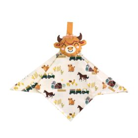 Emerson and Friends On the Farm Highland Cow Bamboo Viscose Lovey