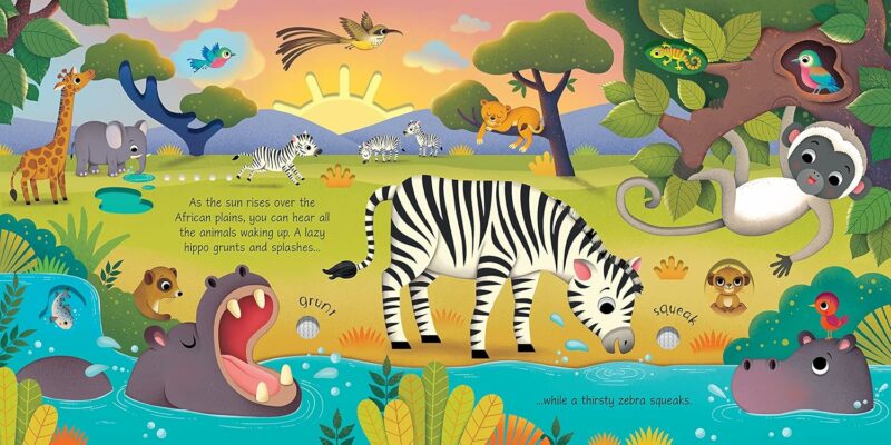 HarperCollins Wild Animals Sound Book Interactive Board Book Children's Books