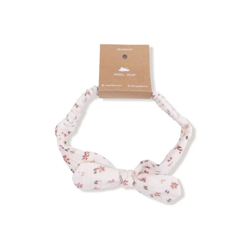 Carrie Floral Muslin Knot Headband from Angel Dear