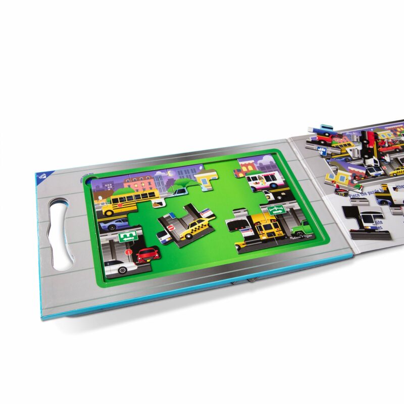 Melissa & Doug Take Along Magnetic Jigsaw Puzzles Vehicles available at Blossom