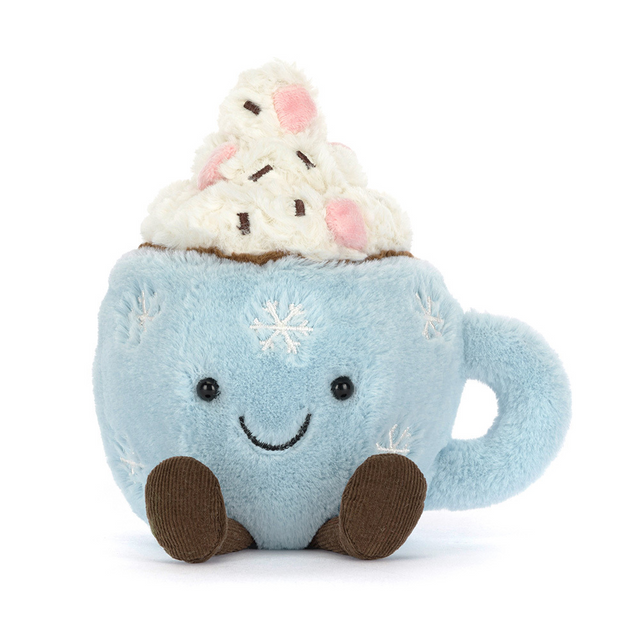 Jellycat Amuseables Hot Chocolate with Marshmallows part of our Holiday collection