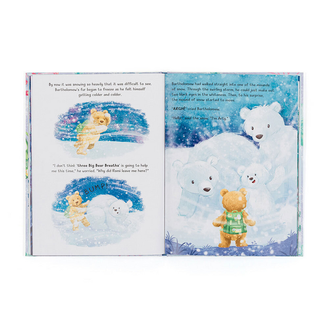 Bartholomew Bear and the Snow Giants Book made by Jellycat