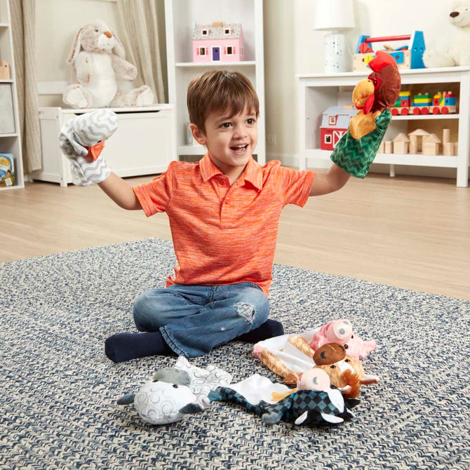 Barn Buddies Hand Puppets made by Melissa & Doug