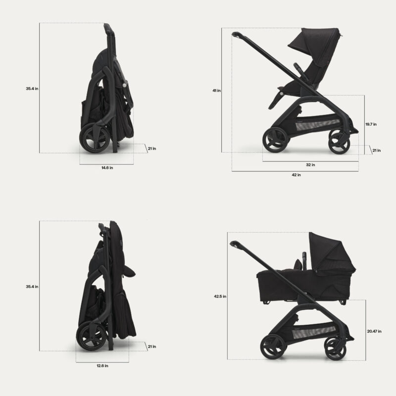 Bugaboo-Dragonfly-Bassinet-and-Seat-Stroller-black-chassis-midnight-black-fabrics-midnight-black-sun-canopy-x-PV006715-07 Bugaboo Dragonfly 2-in-1 Stroller Bundle