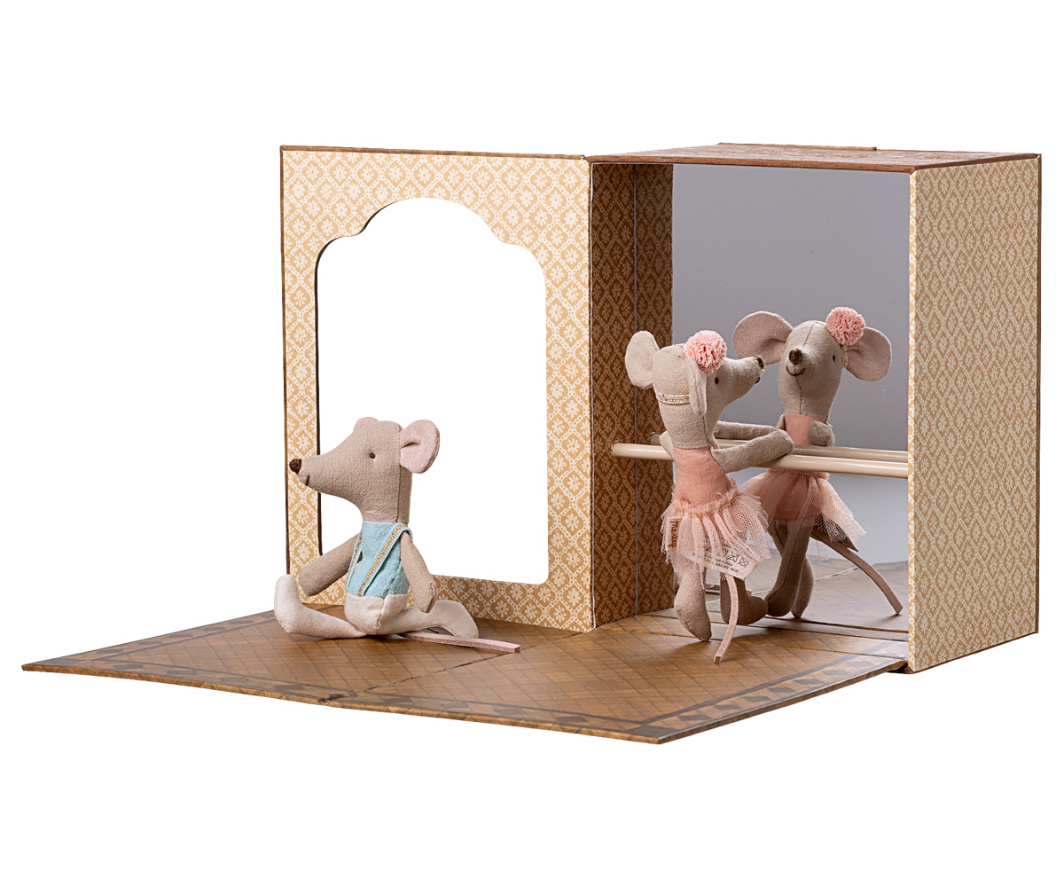 Maileg Ballet Mice In Dance Studio For Little Sister and Brother