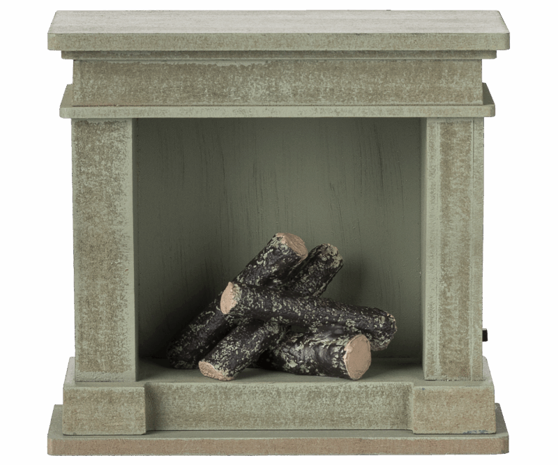 Maileg Fireplace For Miniature In Dusty Green