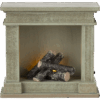 Fireplace For Miniature In Dusty Green made by Maileg