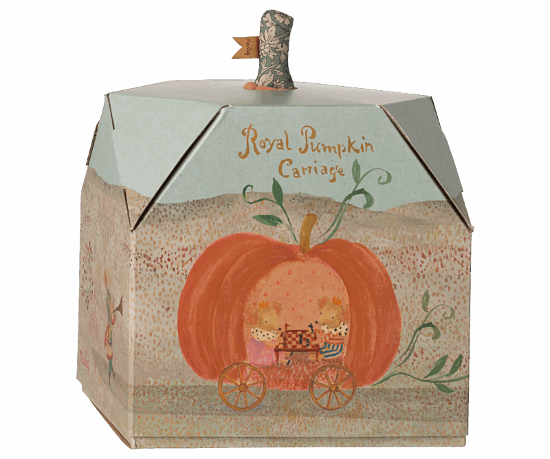 Pumpkin Carriage For Mouse made by Maileg