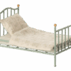 Maileg Vintage Single Bed For Mouse In Mint