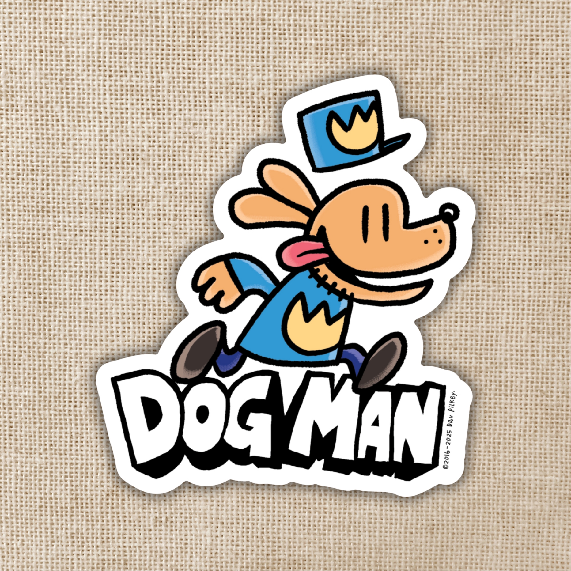 Kingdom of Threads Dog Man Sticker