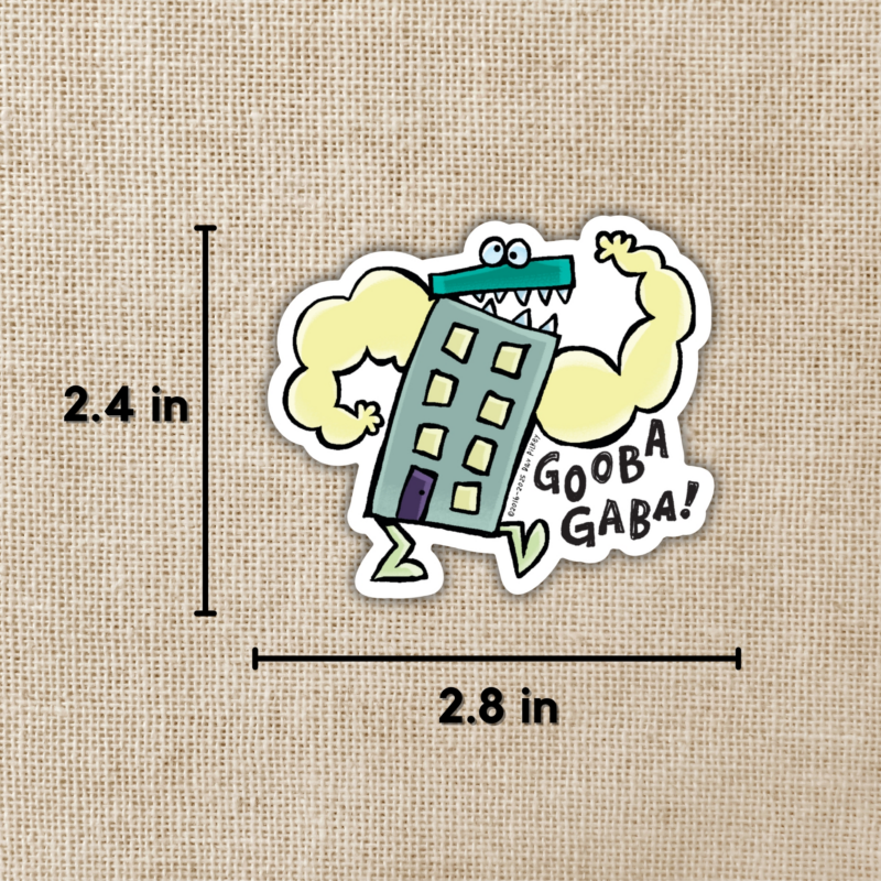 Beastly Building Sticker From Dog Man from Kingdom of Threads
