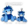 Christopher Straub Babe The Blue Ox Plush Keychain With Mini Story Toys