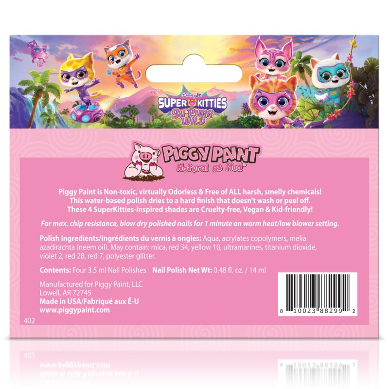SuperKitties Non-toxic Nail Polish Box Set from Piggy Paint